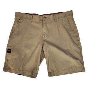 Weatherproof NWT Khaki Ripstop Utility Shorts 40 Stretch Flex Waist‎ W9S419SC